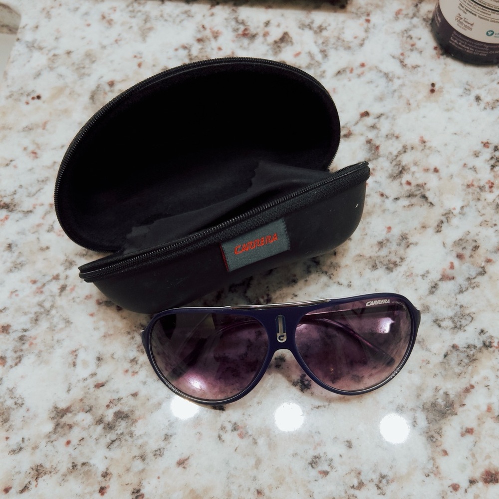 Carrera - Safari 65/N Dark Blue Sunglasses with Case